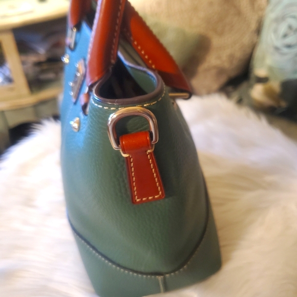 Gorgeous Dark Green Dooney & Bourke Pebble Mini Chelsea Shopper - Picture 5 of 14